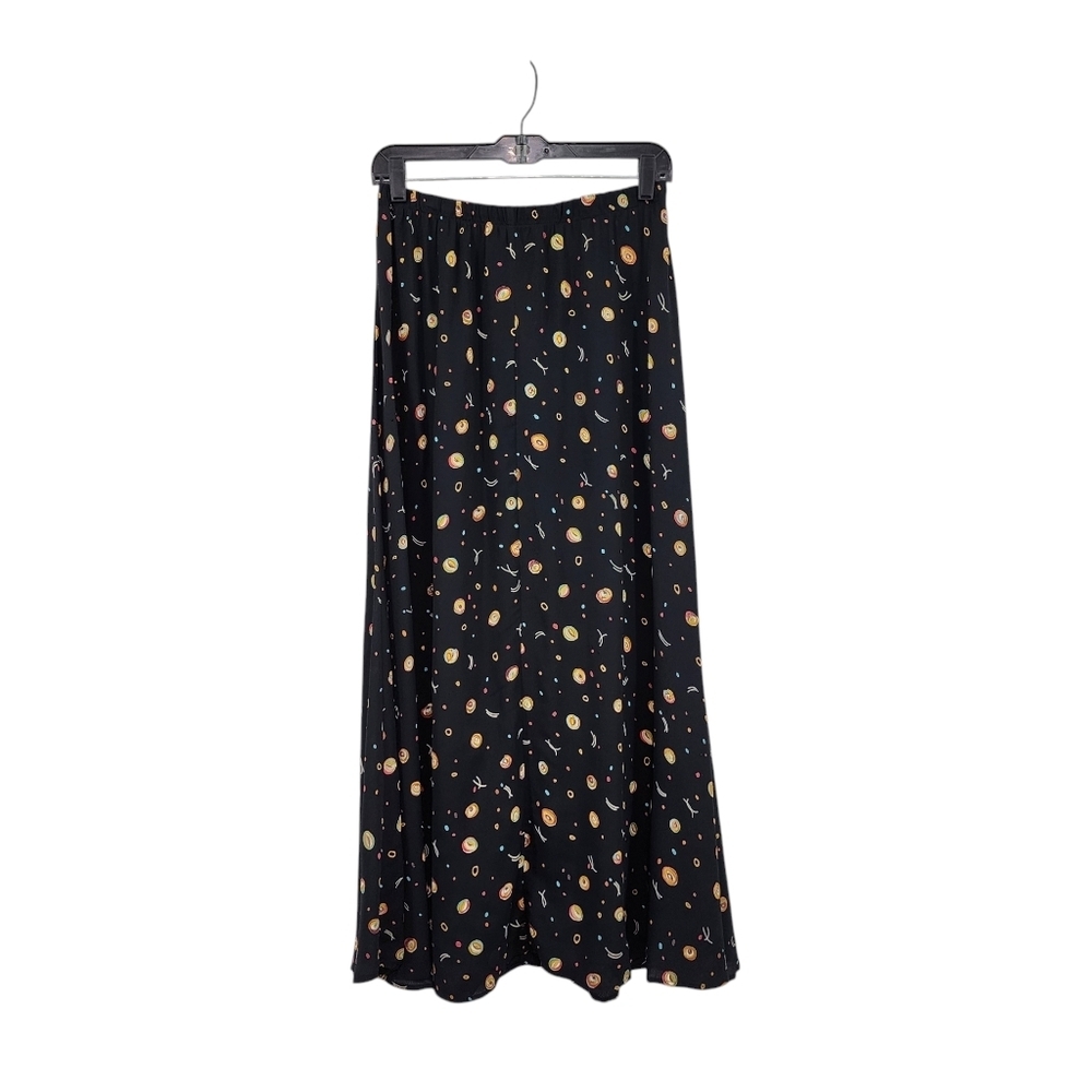 Zoe Vintage Women's Artsy Printed A-line Maxi Skirt - L